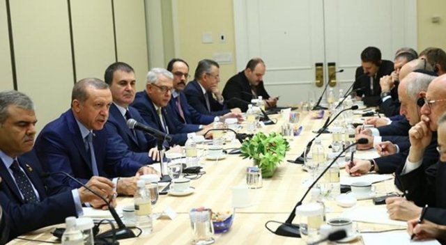 Erdoğan ABD'de iş adamlarını kabul etti Erdoğan ABD'de iş adamlarını kabul etti
