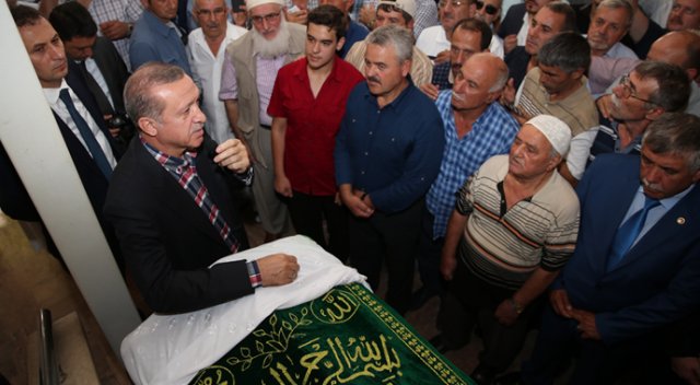 Erdoğan&#039;dan eniştesine taziye ziyareti