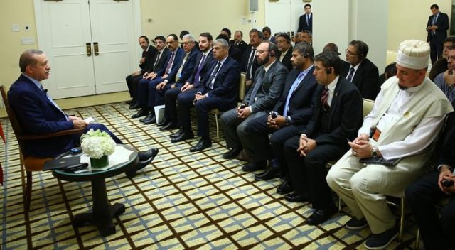 Erdoğan, Müslüman toplumu temsilcilerini kabul etti Erdoğan, Müslüman toplumu temsilcilerini kabul etti