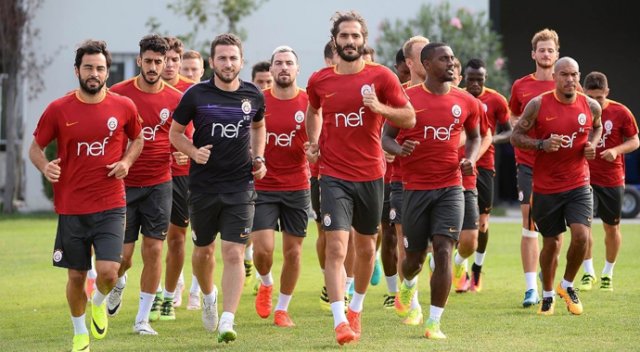 G.Saray çift antrenman yaptı