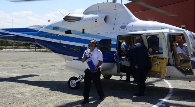 Helikopter Ağaoğlu'nun çıktı Helikopter Ağaoğlu'nun çıktı