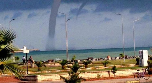 İskenderun Körfezi&#039;nde hortum çıktı