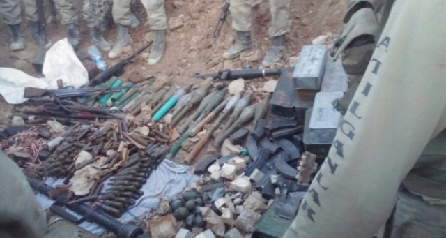 Kaletepe&#039;deki PKK&#039;nın gizli cephanesine ulaşıldı