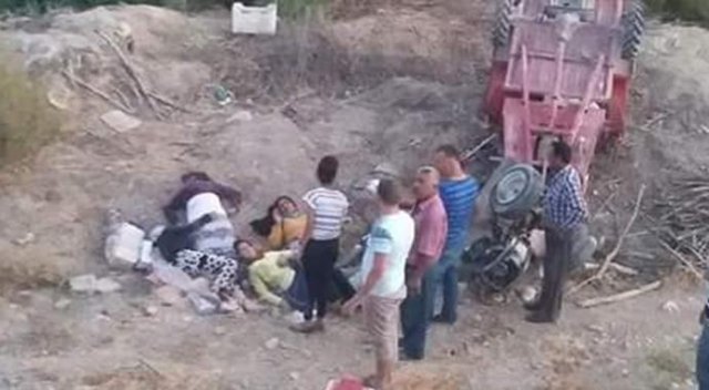 Mut’ta Taktak motoru uçuruma yuvarlandı: 6 yaralı