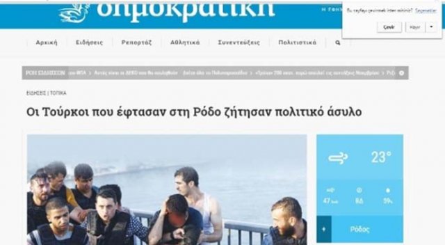 Rodos'a sığınmak isteyen FETÖ'cüler tutuklandı