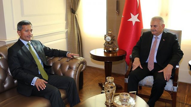 Başbakan Yıldırım, Balakrishnan&#039;ı kabul etti