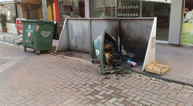 Kocaeli&#039;de 1 ayda 15 plastik konteyner yakıldı