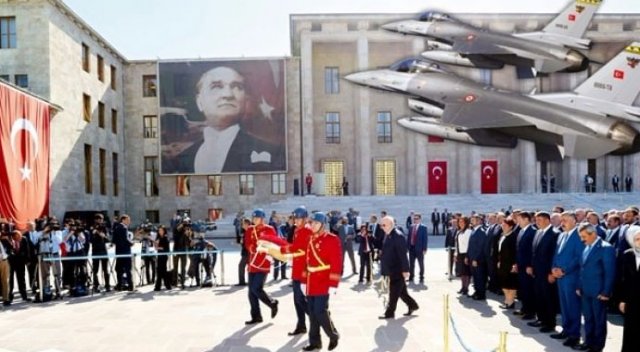Meclis'i iki F-16 korudu