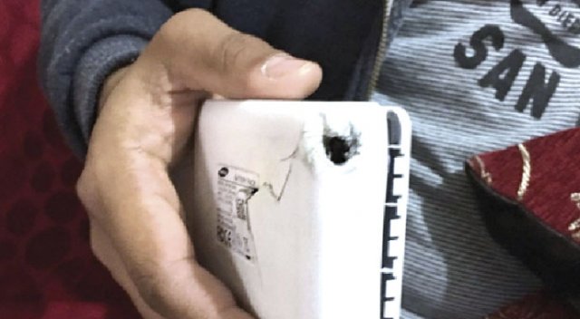 PKK kurşunu cebindeki şarj cihazına saplanmış