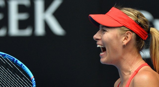 Sharapova çok mutlu Sharapova çok mutlu