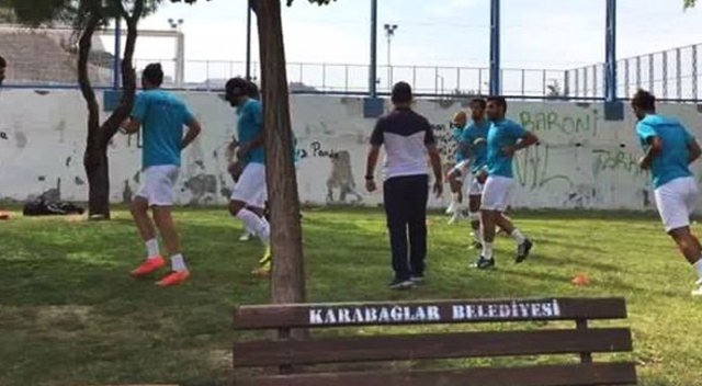 Süper Lig'de ilk golü atan ve ilk galibiyetini alan takım parkta çalıştı