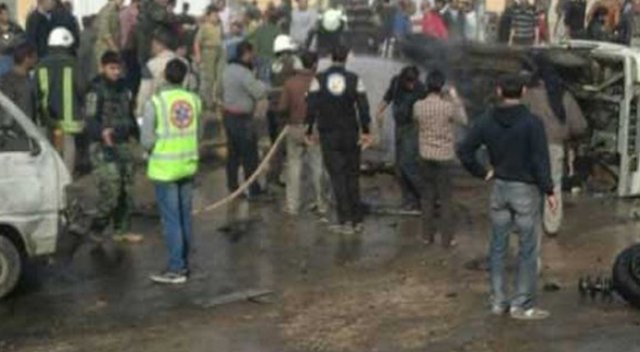 Azez&#039;de bomba yüklü araçla saldırı: 1 ölü, 11 yaralı