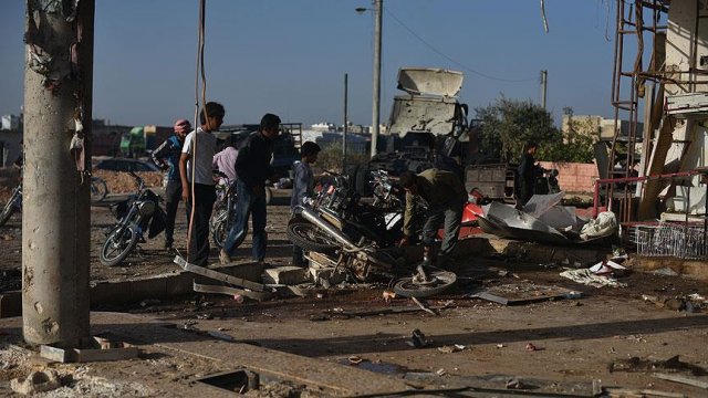 Azez&#039;de bombalı saldırı: 11 yaralı
