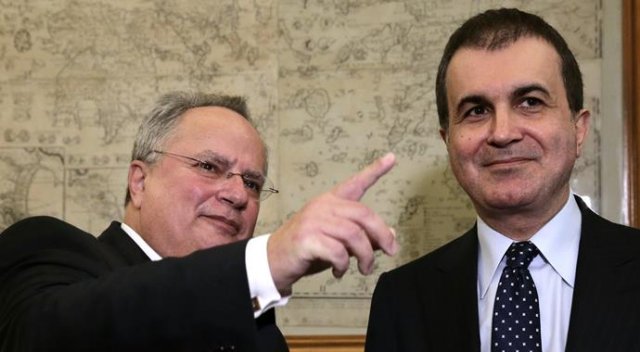 Bakan Çelik Yunan Dışişleri Bakanı ile görüştü Bakan Çelik Yunan Dışişleri Bakanı ile görüştü