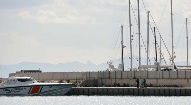 Didim açıklarında 40 Suriyeli yakalandı