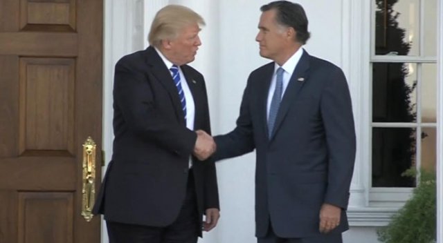 Donald Trump Mitt Romney ile görüştü Donald Trump Mitt Romney ile görüştü