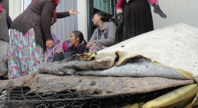 Elektrik sobası yatağa devrildi, 7 aylık bebek yandı