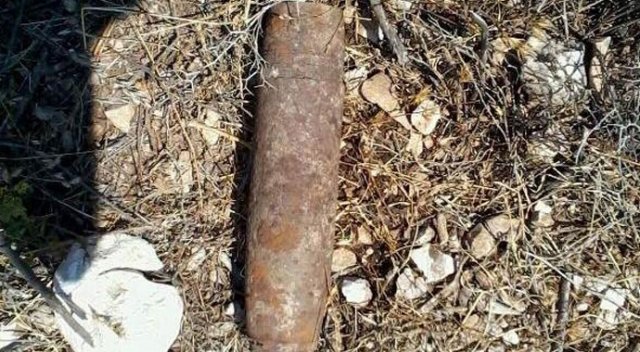 Kırklareli'nda patlamamış top mühimmatı bulundu
