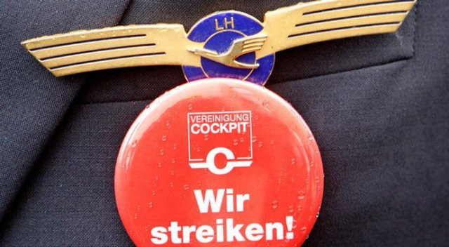 Lufthansa pilotları yine greve gidiyor Lufthansa pilotları yine greve gidiyor