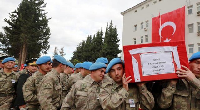 Şehit uzman çavuş Doğruöz uğurlandı Şehit uzman çavuş Doğruöz uğurlandı