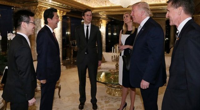 Trump ve Abe New York'ta görüştü Trump ve Abe New York'ta görüştü