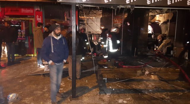 Başkent’te iş yeri yangını
