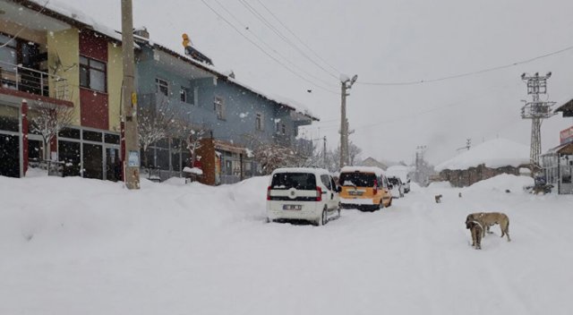 Bingöl’de 1,5 metre kar var Bingöl’de 1,5 metre kar var