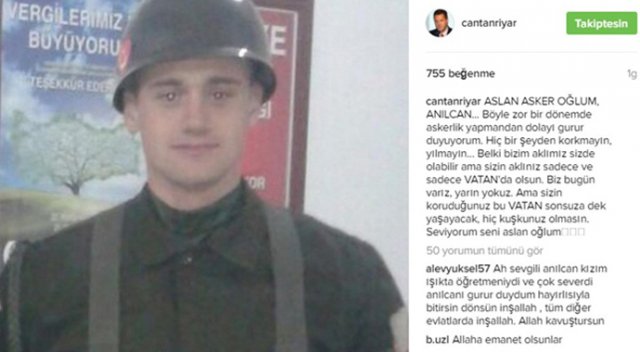 Can Tanrıyar&#039;dan askerdeki oğluna duygu dolu mesaj