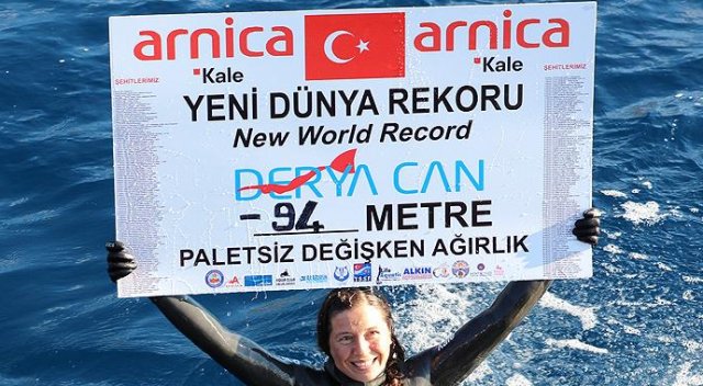 Derya Can'dan dünya rekoru Derya Can'dan dünya rekoru