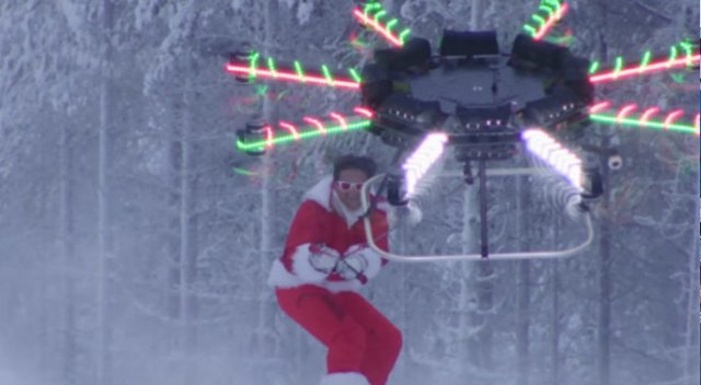 Drone ile kayak keyfi Drone ile kayak keyfi
