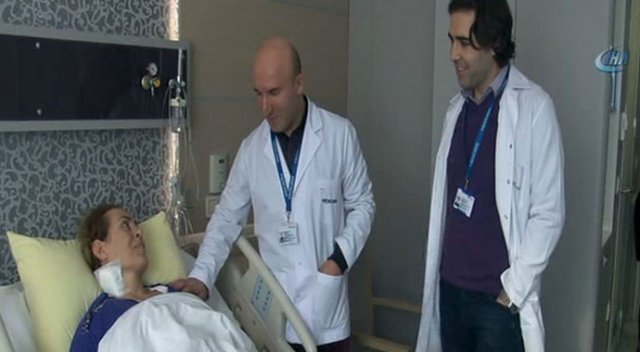 Karnından 13 litre sıvı tümör çıktı