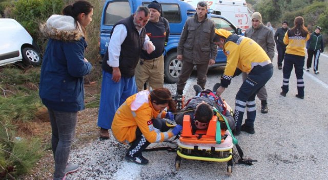 Ormana uçan aracında iki saat mahsur kaldı Ormana uçan aracında iki saat mahsur kaldı