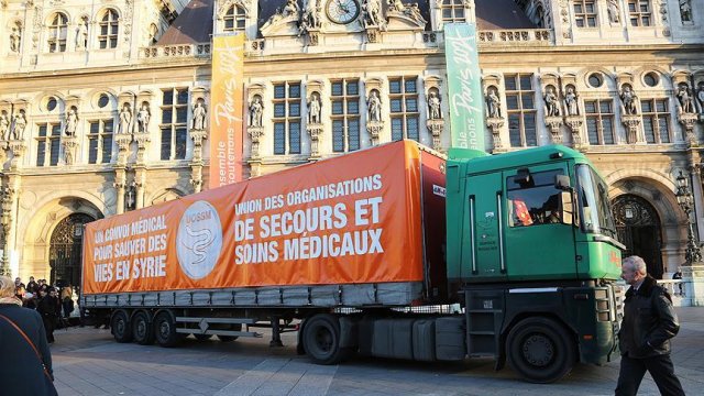 Paris Belediyesinden Halep&#039;e insani yardım konvoyu