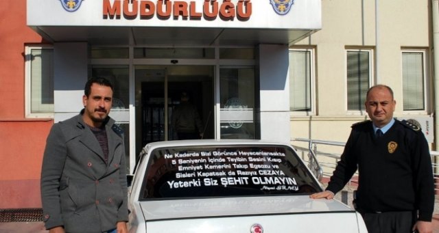 Polise destek için bunu yaptı Polise destek için bunu yaptı