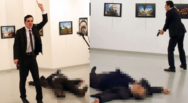 Rus büyükelçisine suikastta 11 kurşun Rus büyükelçisine suikastta 11 kurşun