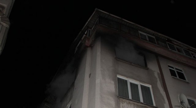 Samsun’da bir evde çıkan yangın korkuttu