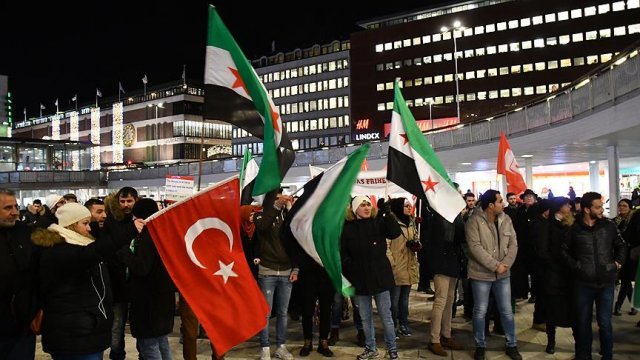 Stockholm&#039;de &#039;Halep&#039; protestosu