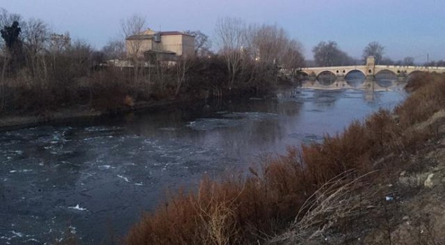 Tunca Nehri buz tuttu