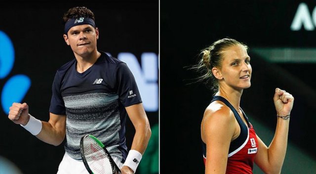 Raonic ve Pliskova çeyrek finalde Raonic ve Pliskova çeyrek finalde