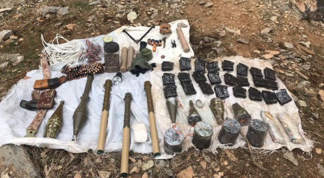 Şırnak’ta PKK’ya ait mühimmat ele geçirildi Şırnak’ta PKK’ya ait mühimmat ele geçirildi
