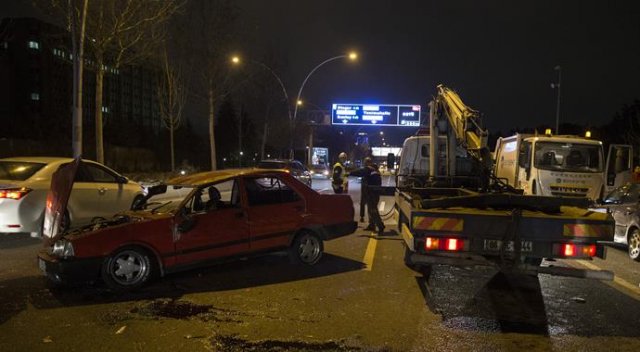 Ankara'da zincirleme trafik kazası!