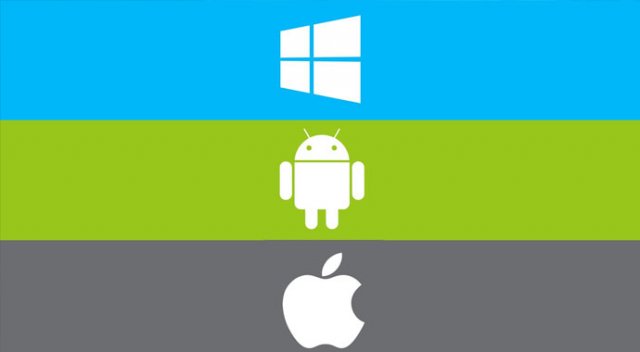 Apple ve Android düşüştü, Windows ise yükseliyor Apple ve Android düşüştü, Windows ise yükseliyor