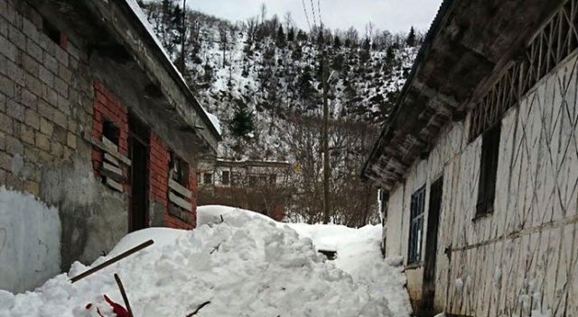 Başına kar yığını düşen kadın hayatını kaybetti