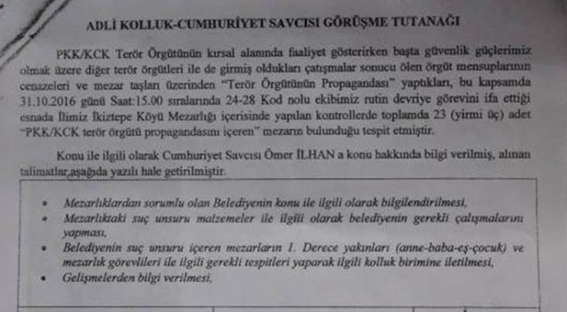 Batman'da PKK ve YPG'lilere ait 23 mezar taşı için yıkım kararı Batman'da PKK ve YPG'lilere ait 23 mezar taşı için yıkım kararı