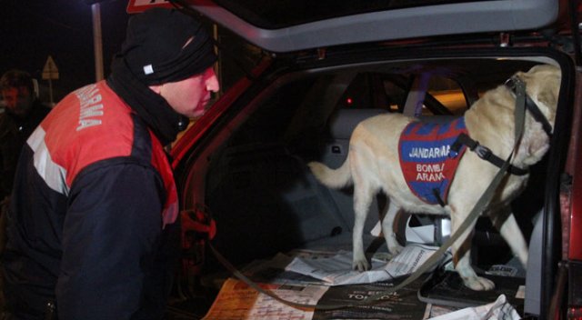 Bolu&#039;da bomba arama köpeği ile huzur operasyonu