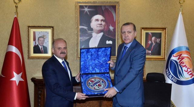 Cumhurbaşkanı Erdoğan, Vali Özdemir Çakacak’ı ziyaret etti