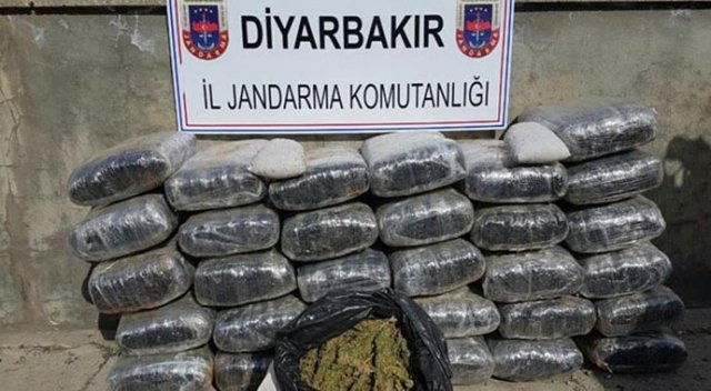 Diyarbakır'da 574 kilo esrar ele geçirildi Diyarbakır'da 574 kilo esrar ele geçirildi