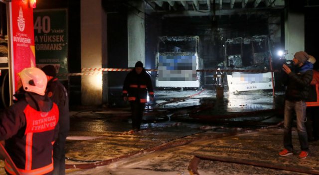 İstanbul 15 Temmuz Demokrasi Otogarı&#039;nda yangın