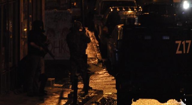 Okmeydanı'nda gece terör operasyonu