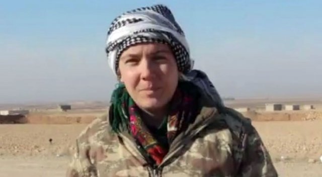 PYD saflarında İngiliz kadın terörist! PYD saflarında İngiliz kadın terörist!